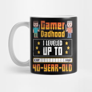 Best Father Gamer Dad 40 Years Mug